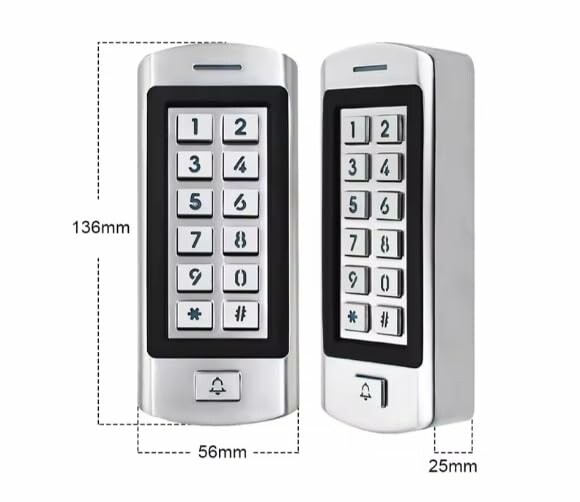 User interface of the Stainless Waterproof Door Access Control System Kit