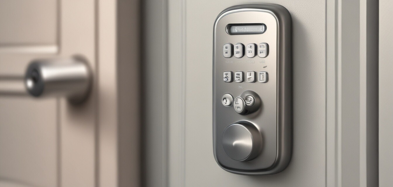 Smart door lock close-up