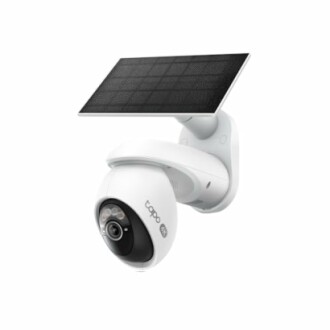 Tapo security camera with solar panel attachment