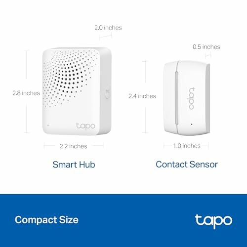 Tapo Smart Hub and Contact Sensor dimensions
