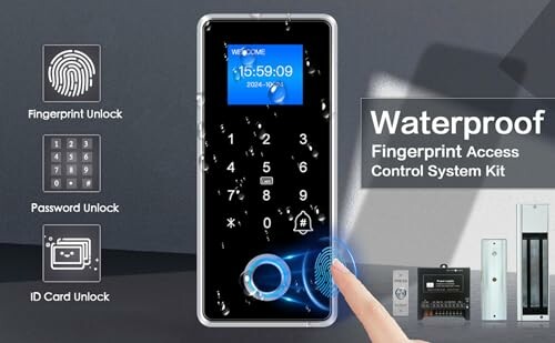Waterproof Electric Magnetic Fingerprint Door Access Control Kit
